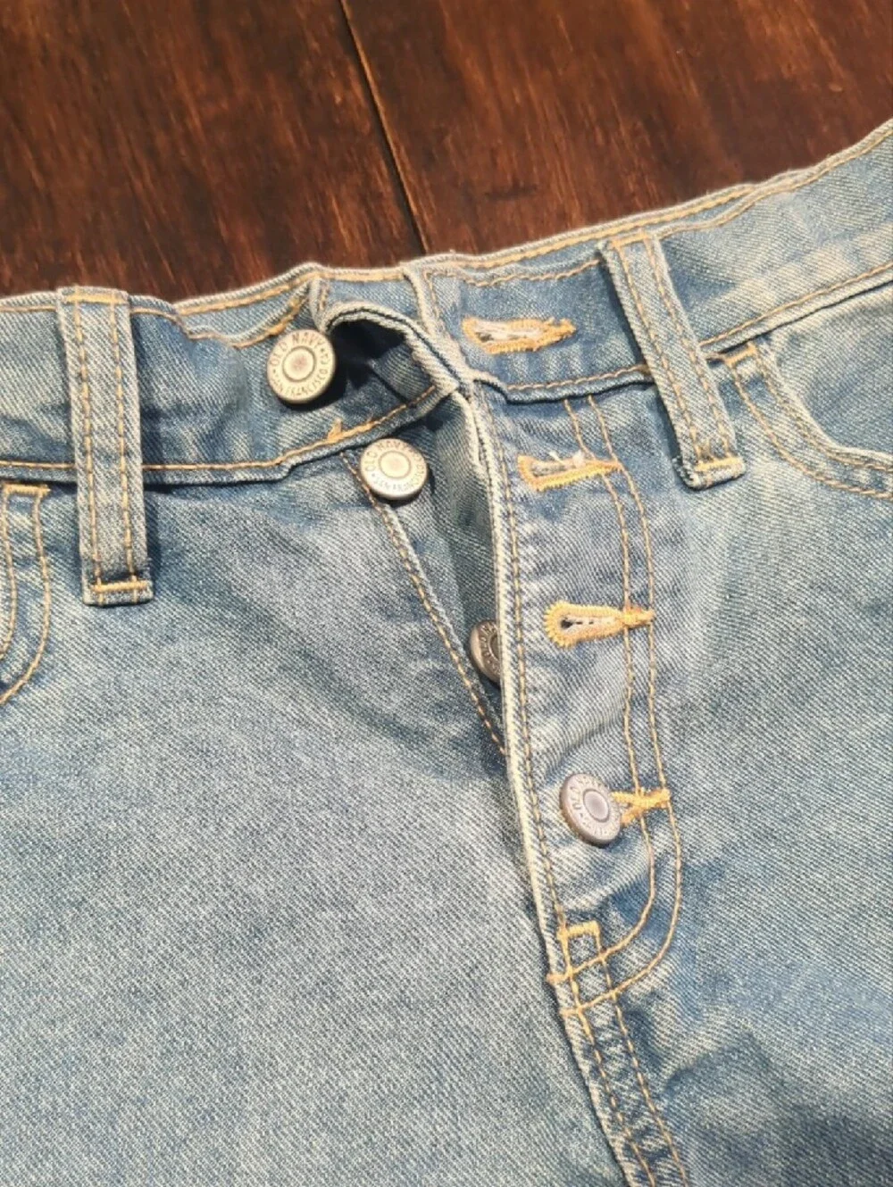 Girls New Wit Tags Old Navy Light Blue Denim Cutoff Shorts Size 16